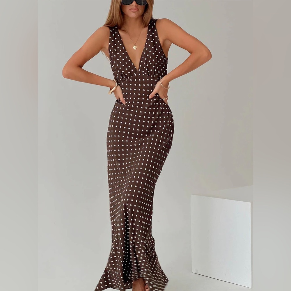 Princess Polly Brown Maxi Dress